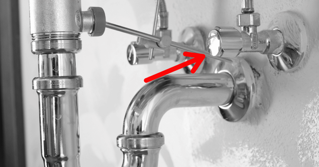 Turn off the water supply to your tap under the sink
