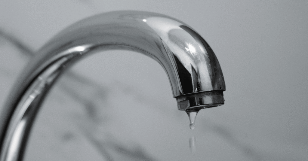 Tap that's dripping water