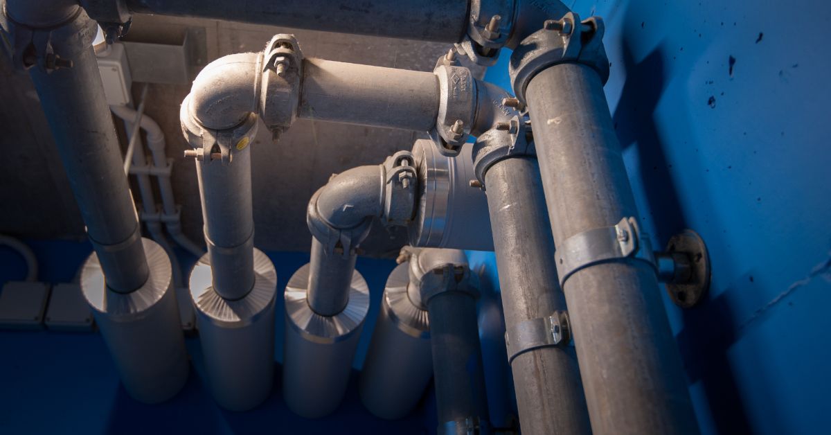 Pipes in a building