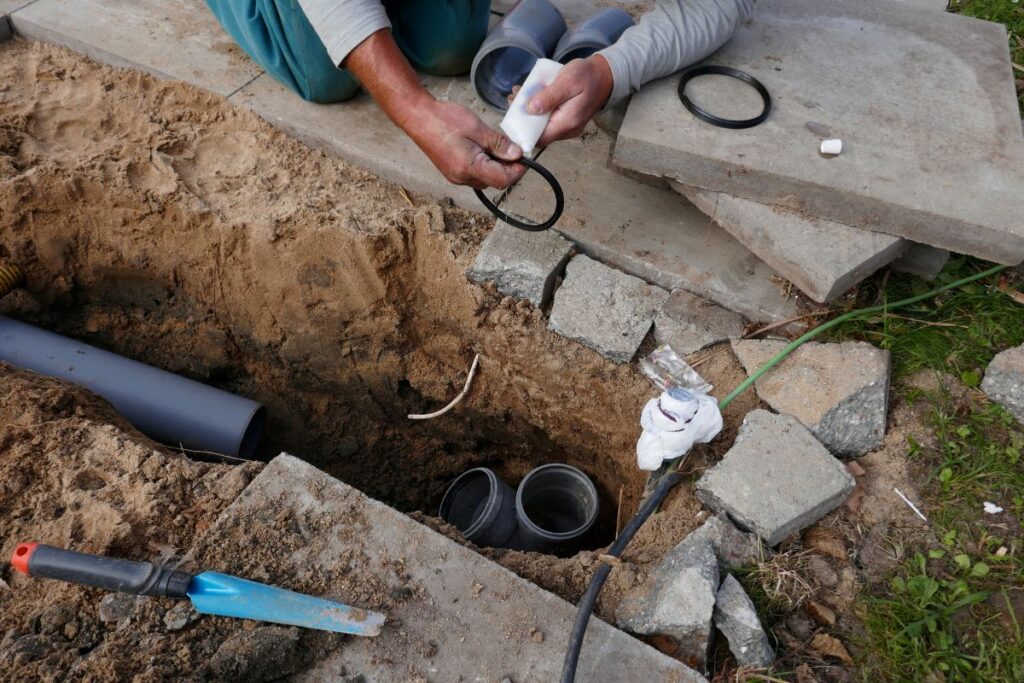 Laying new pipes